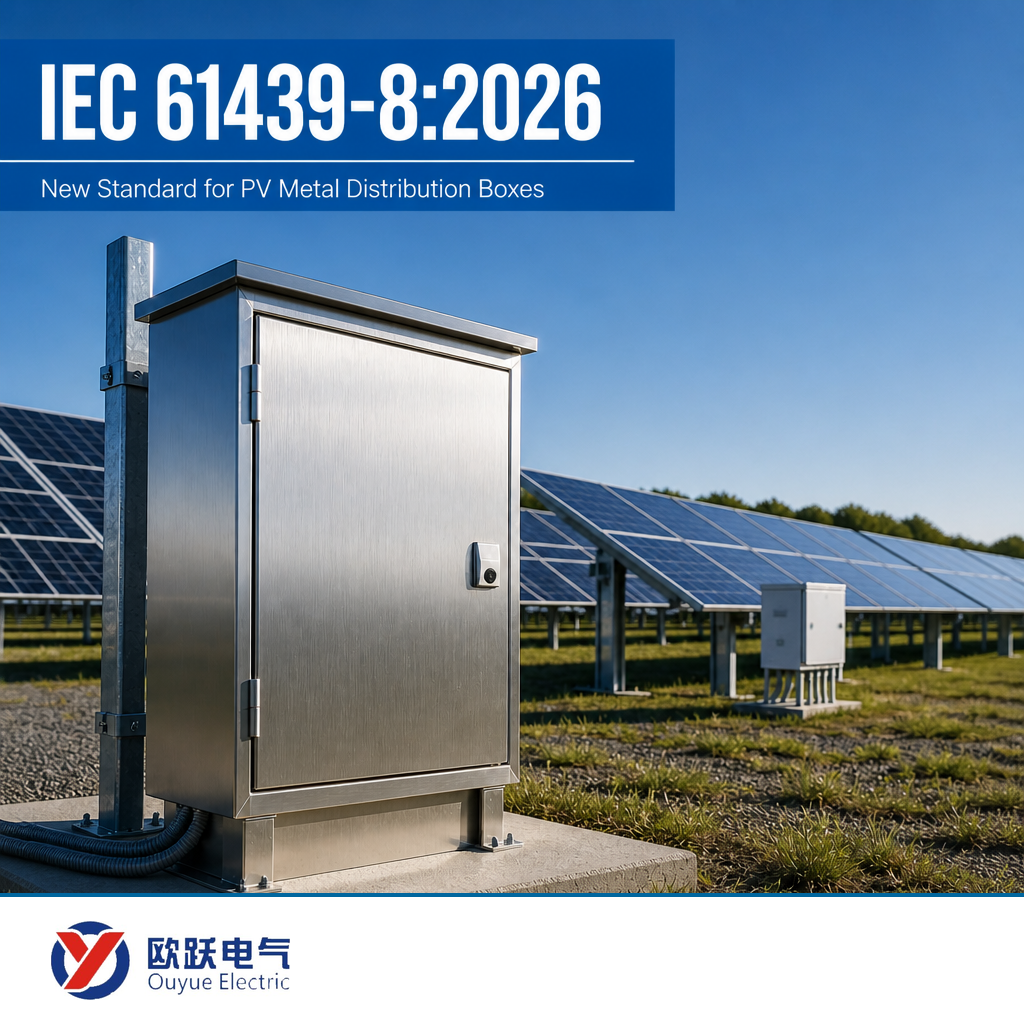 IEC 61439-8:2026 Arau berriak PV Metal Banaketa Kutxetarako